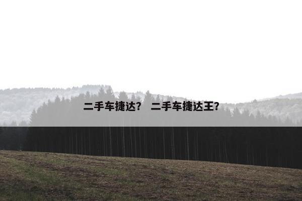二手车捷达？ 二手车捷达王？