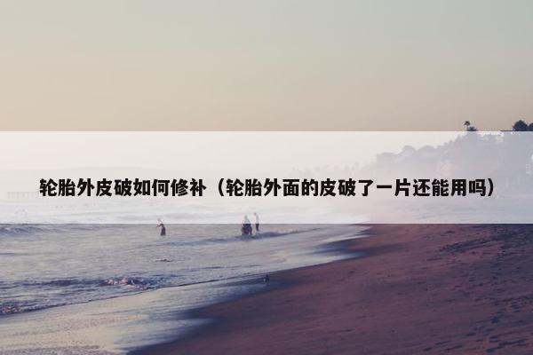轮胎外皮破如何修补（轮胎外面的皮破了一片还能用吗）